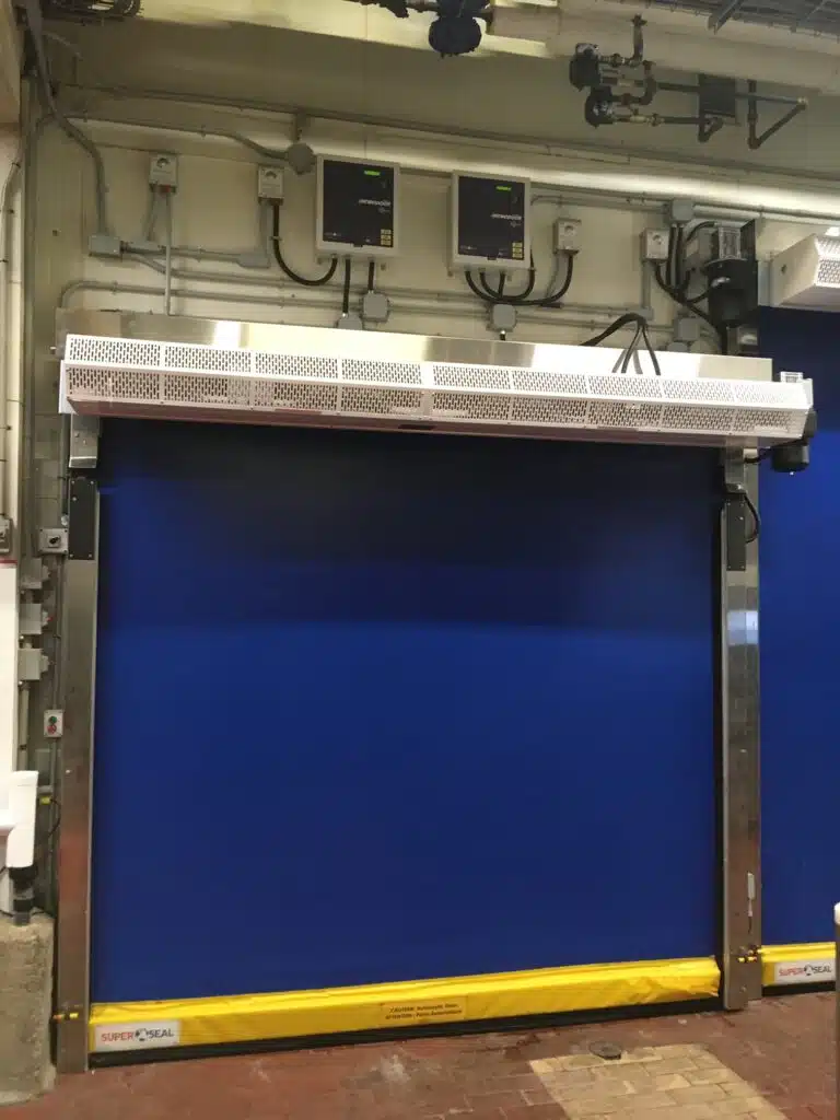 bottom foam weather seal for high speed doors