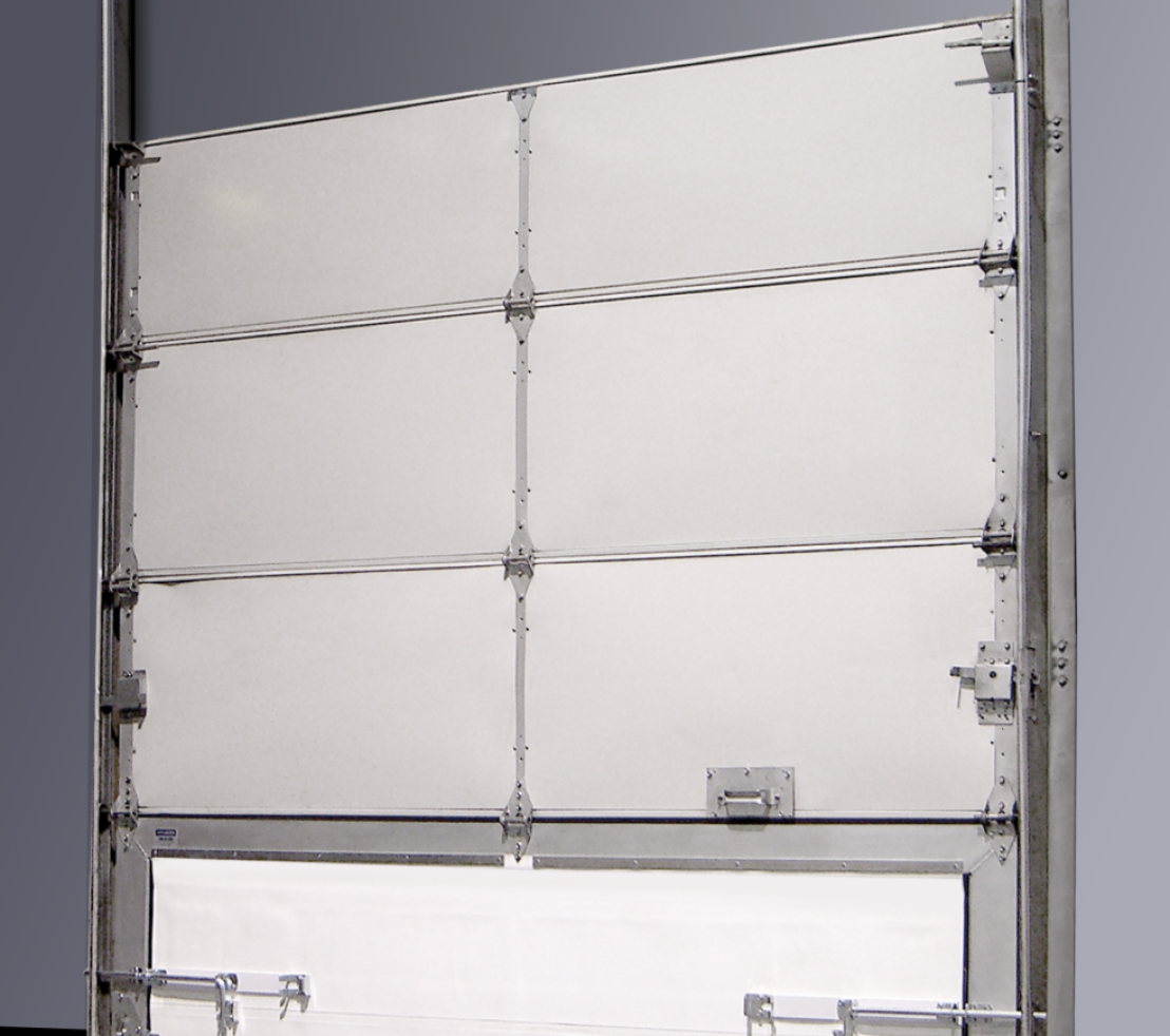 break away panel for sectional door bottom bar, section door repair solutions